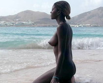 Black naked girl